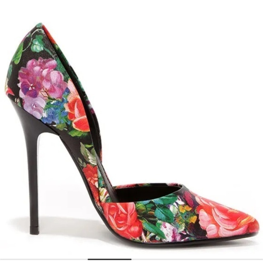 Steve Madden Varcityy Floral Multi D'Orsay Pumps, NWT, size 9